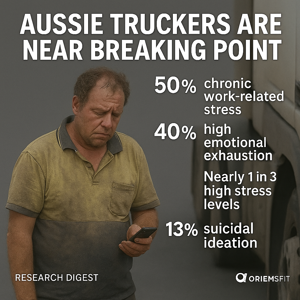 Mental Health Crisis in Truck Drivers – 2022 Global Study – ORIEMS.FIT